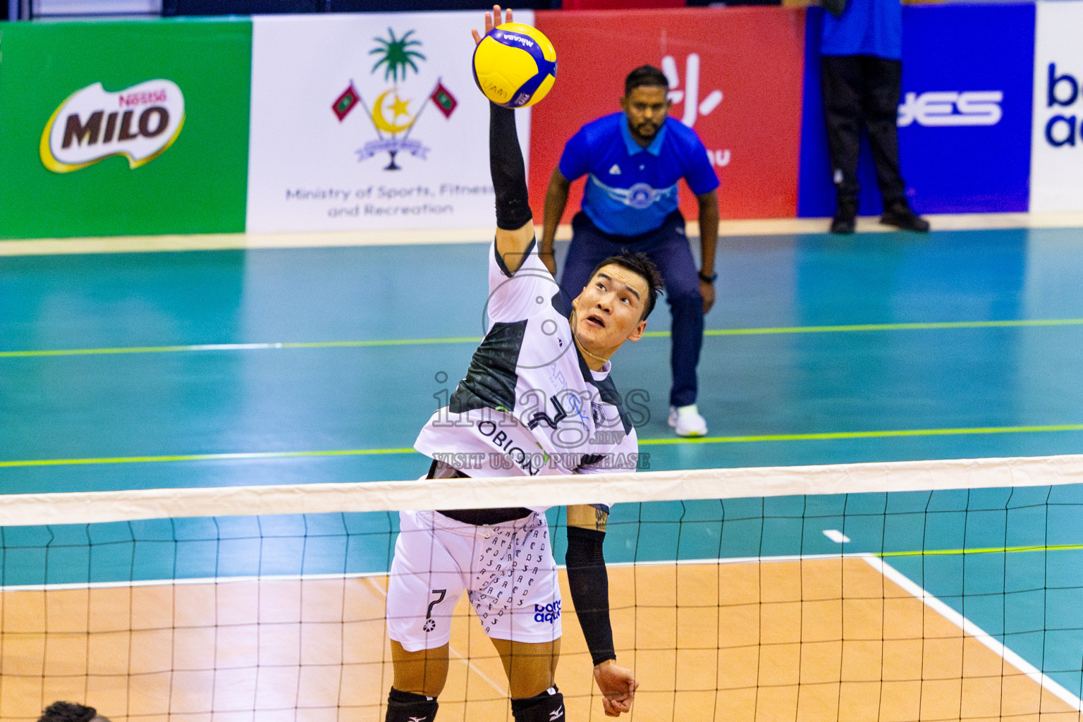 Club HDC vs Dhadimagu Sports & Recreation Club in Semi Finals of MILO VAM Cup 2025 held in Male', Maldives on Tuesday, 1st July 2025 at Social Center Indoor Hall Photos By: Nausham Waheed / images.mv