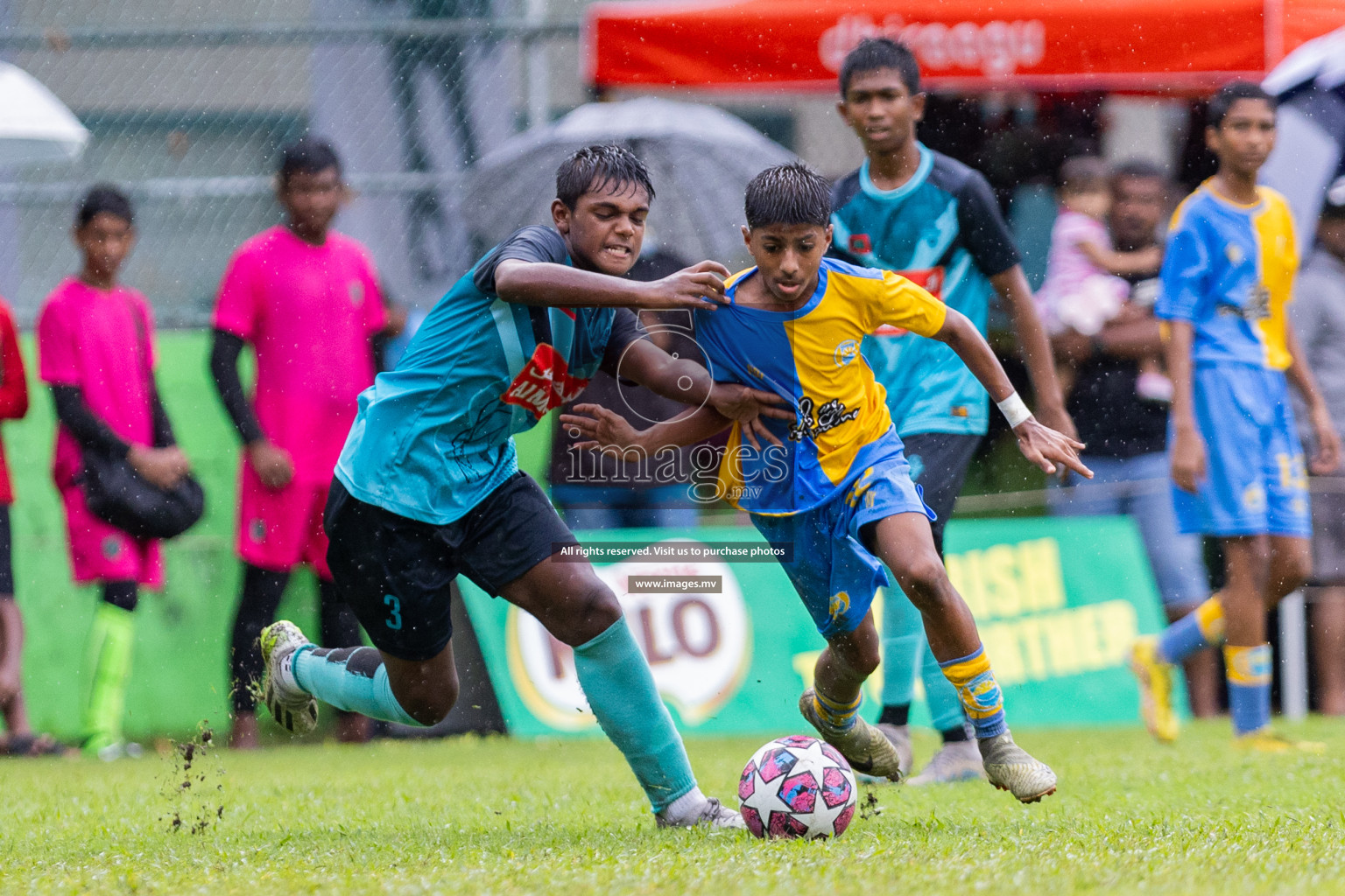 Day 2 of MILO Academy Championship 2023 (u14) was held in Henveyru Stadium Male', Maldives on 4th November 2023. Photos: Nausham Waheed / images.mv