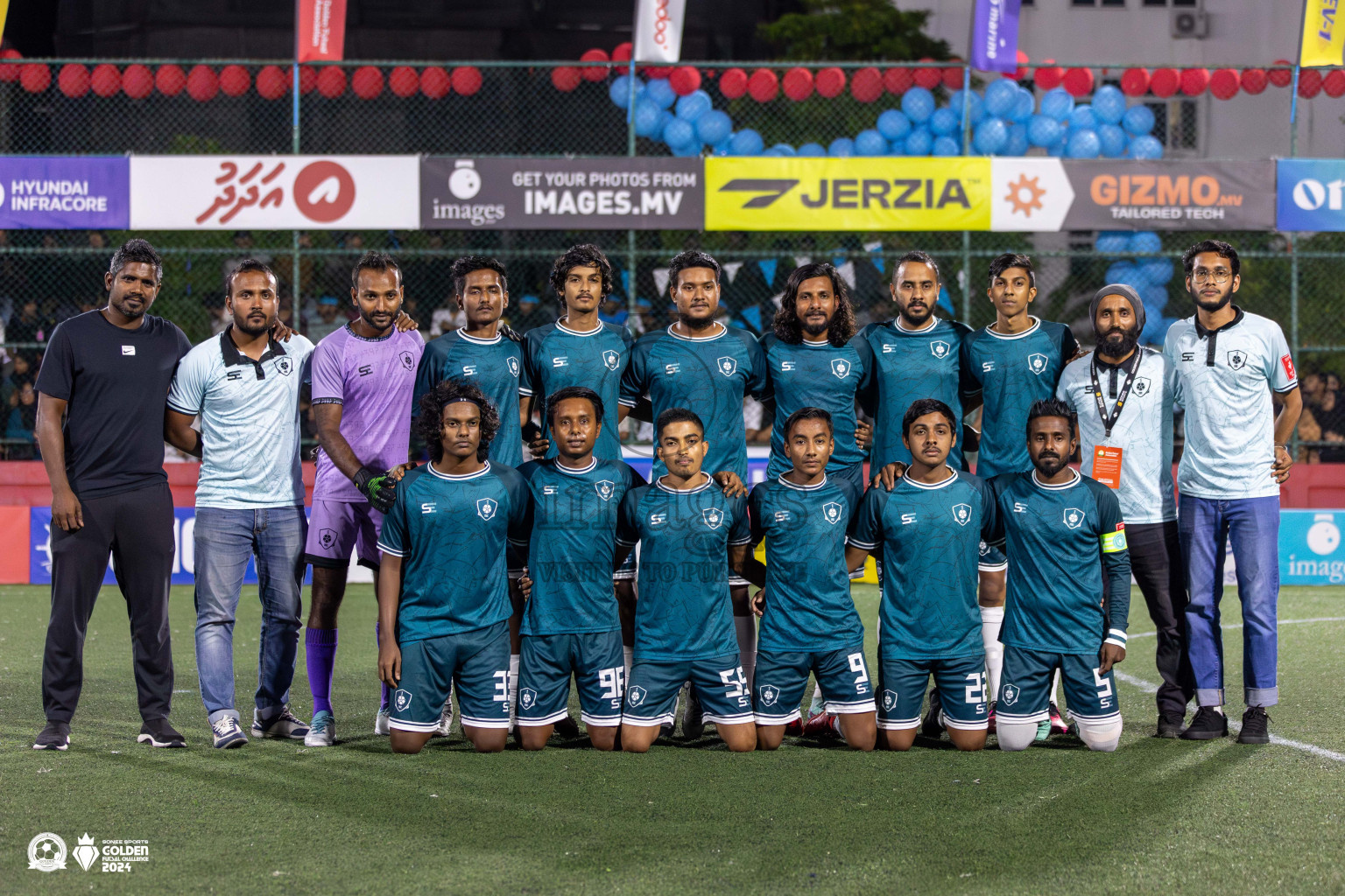 R Dhuvaafaru vs R Alifushi in Day 18 of Golden Futsal Challenge 2024 was held on Thursday, 1st February 2024, in Hulhumale', Maldives Photos: Mohamed Mahfooz Moosa, / images.mv