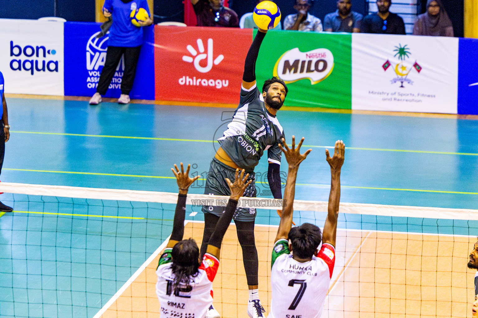 Dhivehi Sifainge Club vs Club HDC in the Final of MILO VAM Cup 2025 held in Male', Maldives on Wednesday, 2nd July 2025 at Social Center Indoor Hall Photos By: Nausham Waheed / images.mv