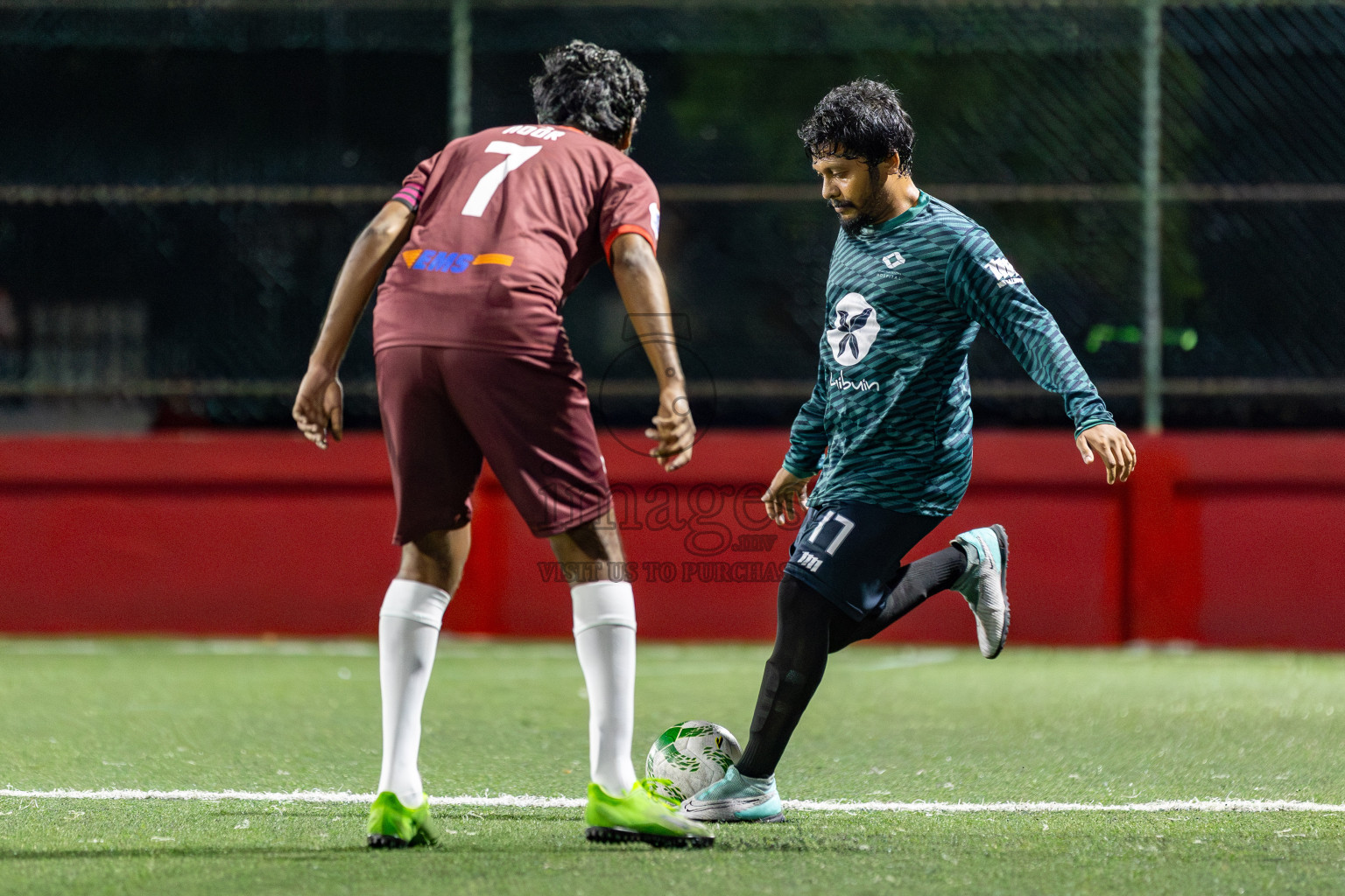 Maldives Post vs Dharumavantha in Day 9 of Office League 2025 was held on Thursday, 24th April 2025 in Hulhumale', Maldives. Photos: Mohamed Mahfooz Moosa  / images.mv