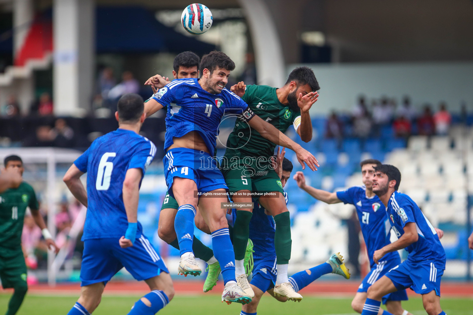 Pakistan vs Kuwait in SAFF Championship 2023 held in Sree Kanteerava Stadium, Bengaluru, India, on Saturday, 24th June 2023. Photos: Nausham Waheedh / images.mv