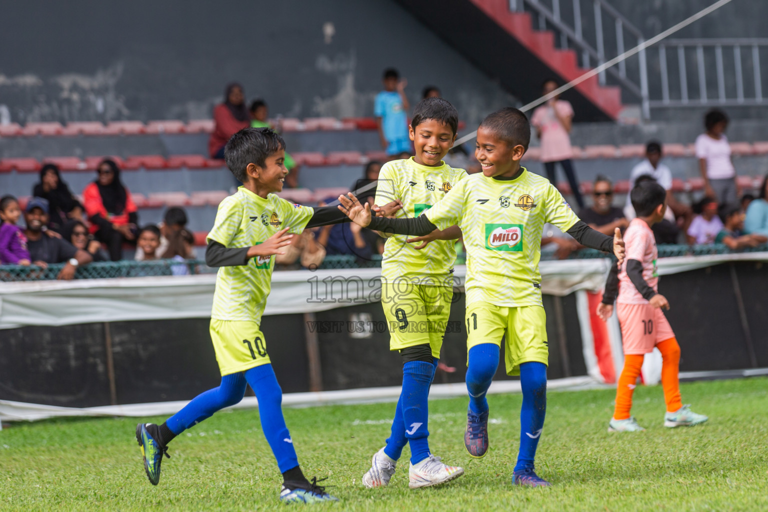 Day 2 of MILO Kids Football Fiesta was held at National Stadium in Male', Maldives on Saturday, 24th February 2024.