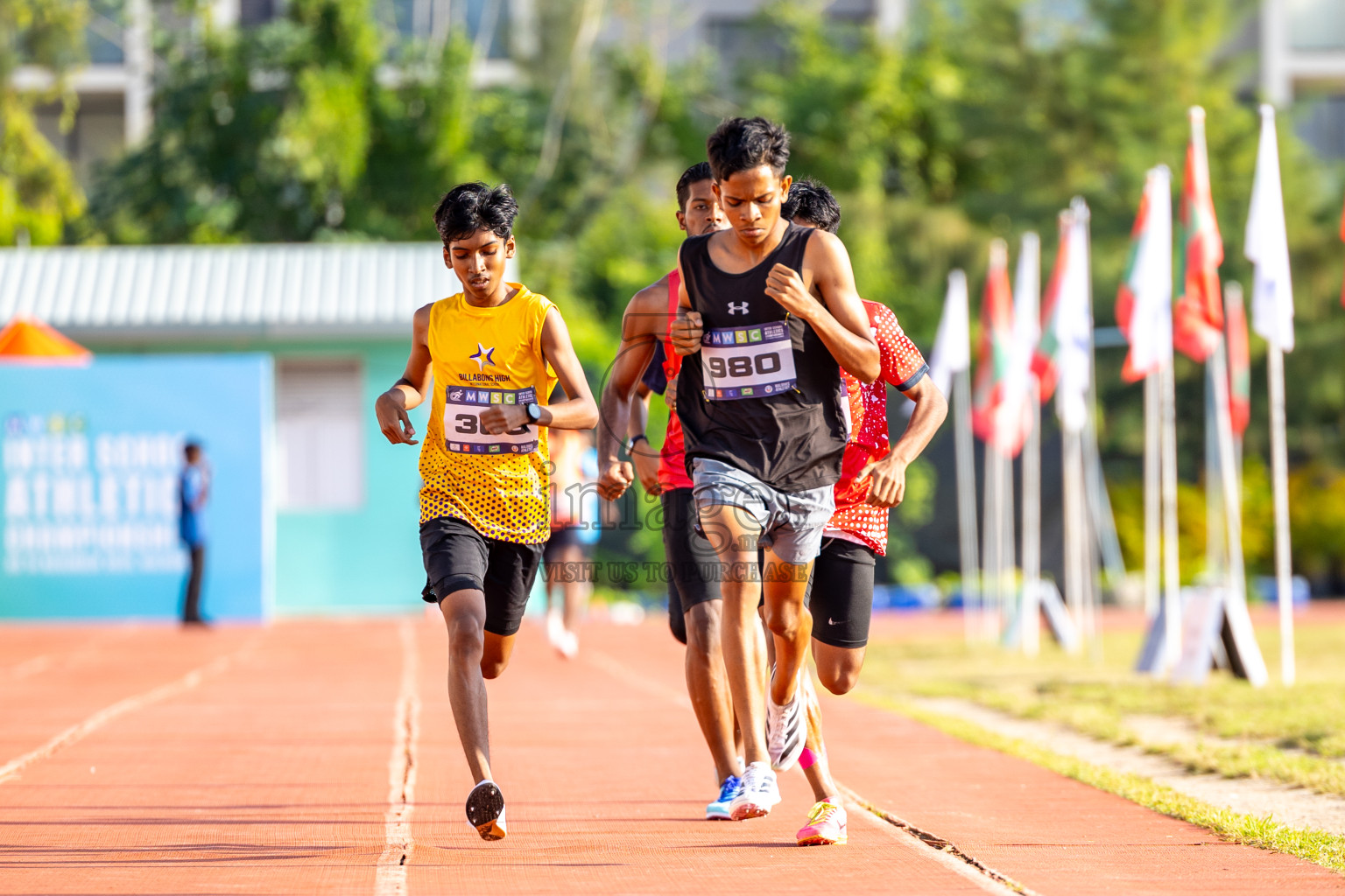 Day 4 of MWSC Interschool Athletics Championships 2024 held in Hulhumale Running Track, Hulhumale, Maldives on Tuesday, 12th November 2024. Photos by: Raaif Yoosuf / Images.mv