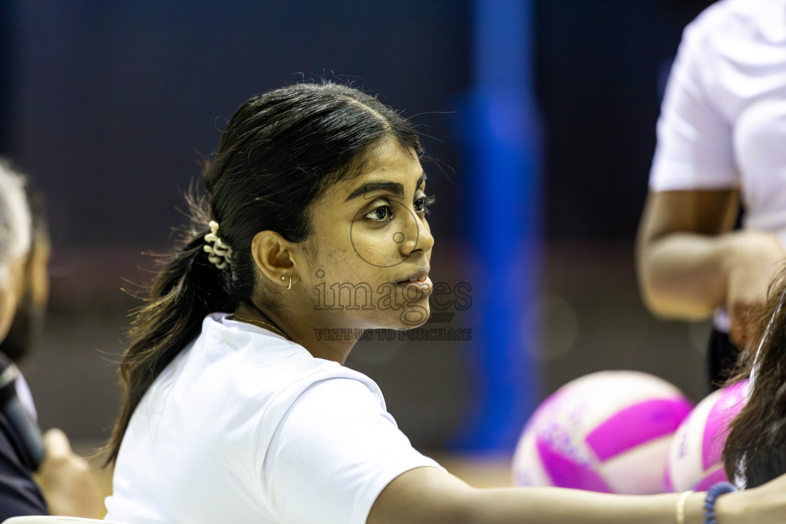 N Sports Academy B vs N Sports Academy A in Day 6 of 3rd Netball Junior Championship, held at Social Center on Friday 24th January 2025 . Photos: Shuu Abdul Sattar / images.mv