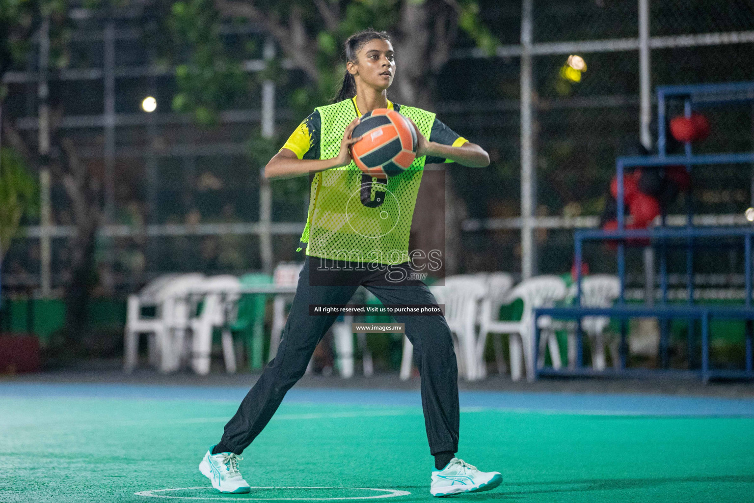 Day 6 of 20th Milo National Netball Tournament 2023, held in Synthetic Netball Court, Male', Maldives on 4th June 2023 Photos: Nausham Waheed/ Images.mv