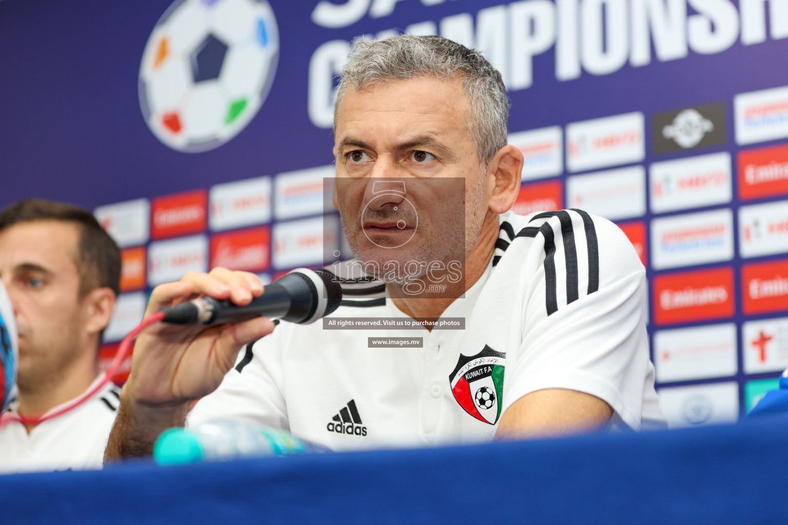 Saff Championship Final Pre-match press conference held in Sree Kanteerava Stadium, Bengaluru, India, on Monday, 3rd July 2023. Photos: Nausham Waheed / images.mv