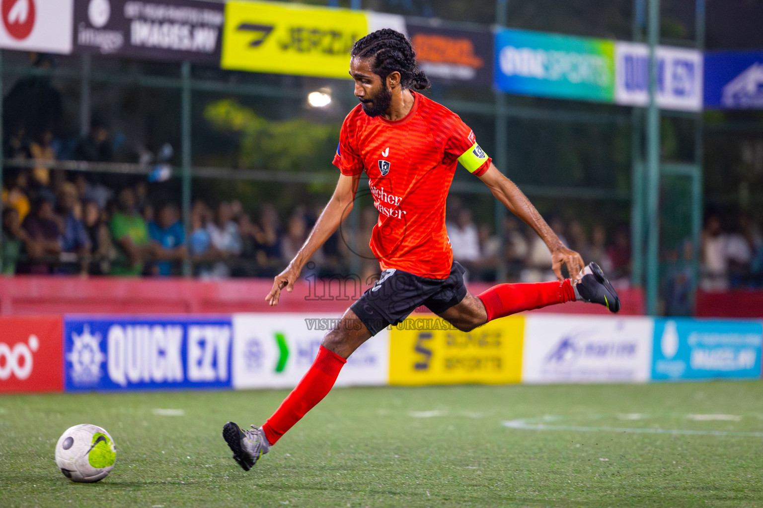 R Alifushi vs Sh Kanditheemu on Day 33 of Golden Futsal Challenge 2024, held on Sunday, 18th February 2024, in Hulhumale', Maldives Photos: Mohamed Mahfooz Moosa / images.mv