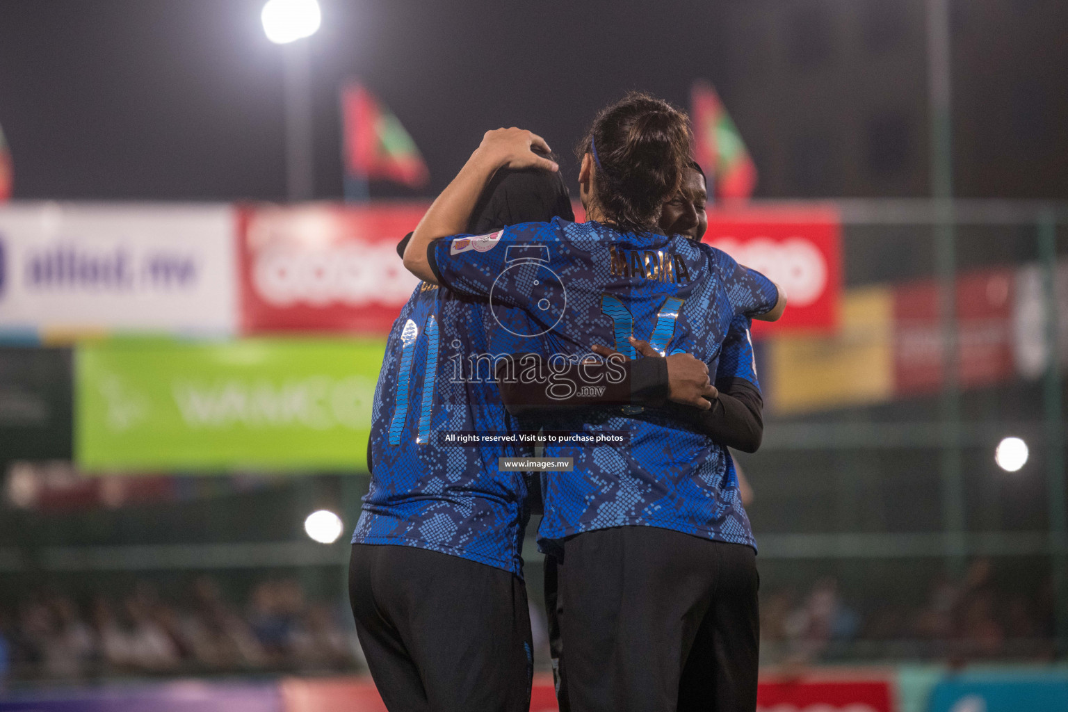 Ports Limited vs WAMCO - in the Finals 18/30 Women's Futsal Fiesta 2021 held in Hulhumale, Maldives on 18 December 2021. Photos by Nausham Waheed & Shuu Abdul Sattar