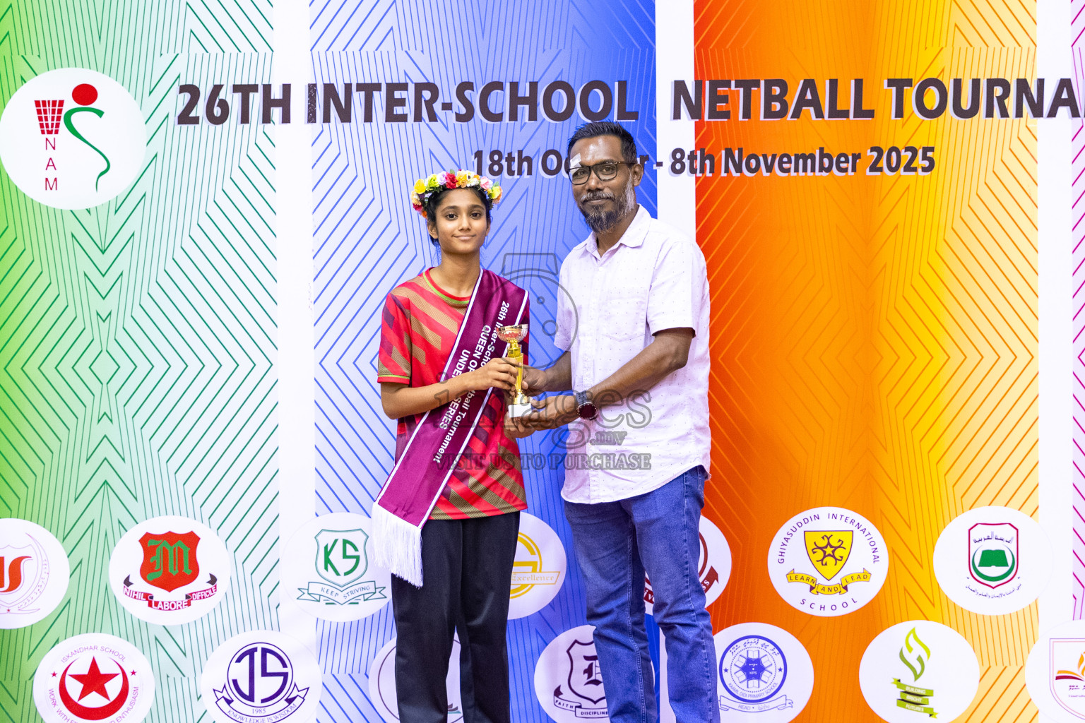 Finals of 26th Inter-School Netball Tournament 2025 was held in Social Center Indoor Hall on Saturday, 8th November 2025. Photos: Mohamed Mahfooz Moosa / images.mv