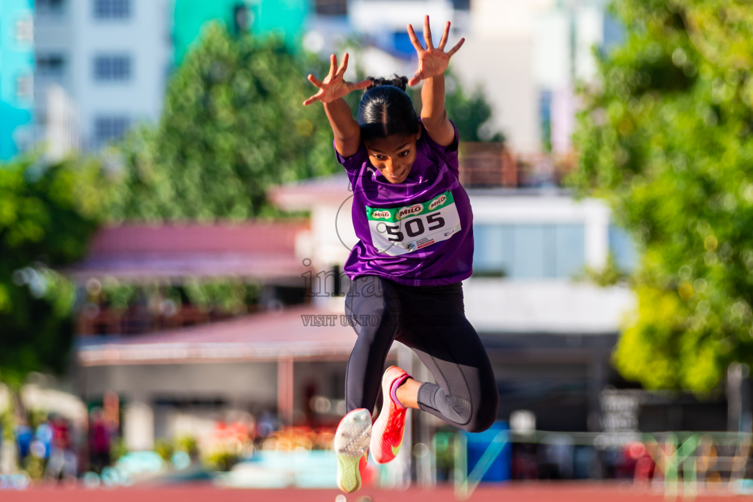 Day 2 of Inter-school Athletics Championship 2025 held in Ekuveni Synthetic Track, Male', Maldives on Tuesday, 07th October 2025. Photos by: Riza / Images.mv