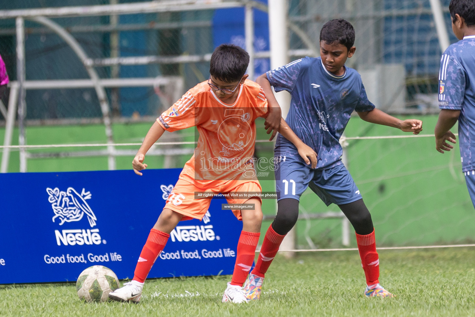 Day 1 of Nestle kids football fiesta, held in Henveyru Football Stadium, Male', Maldives on Wednesday, 11th October 2023 Photos: Shut Abdul Sattar/ Images.mv