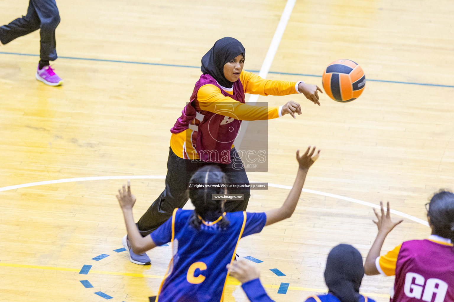 Day7 of 24th Interschool Netball Tournament 2023 was held in Social Center, Male', Maldives on 2nd November 2023. Photos: Nausham Waheed / images.mv