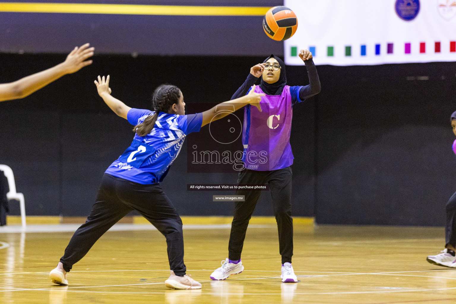 Day7 of 24th Interschool Netball Tournament 2023 was held in Social Center, Male', Maldives on 2nd November 2023. Photos: Nausham Waheed / images.mv