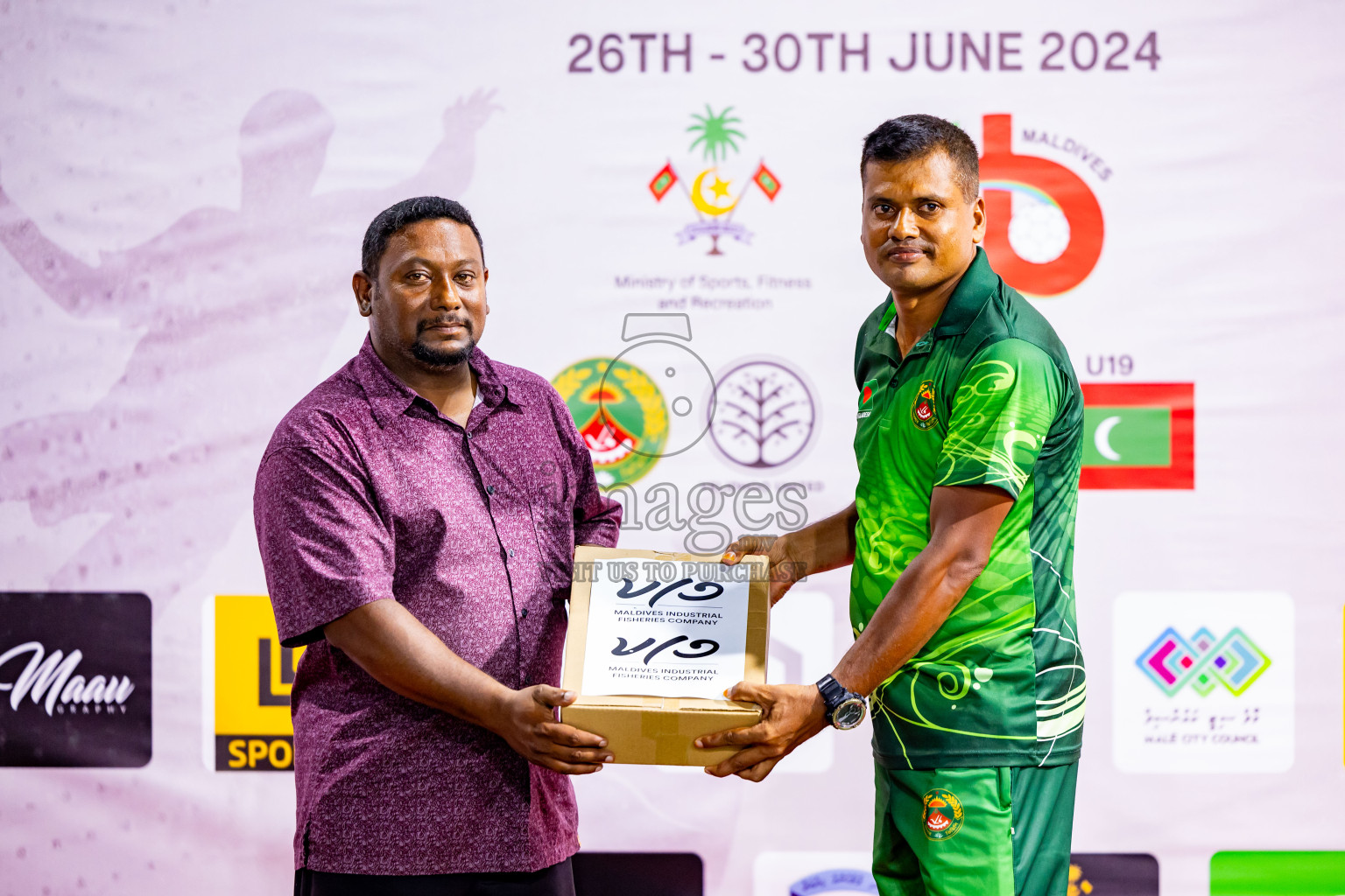 U-19 National Team vs Bangladesh Ansarvdp from Handball International Friendly Series held in Handball ground, Male', Maldives on Sunday, 30th June 2023 Photos: Nausham Waheed/ Images.mv