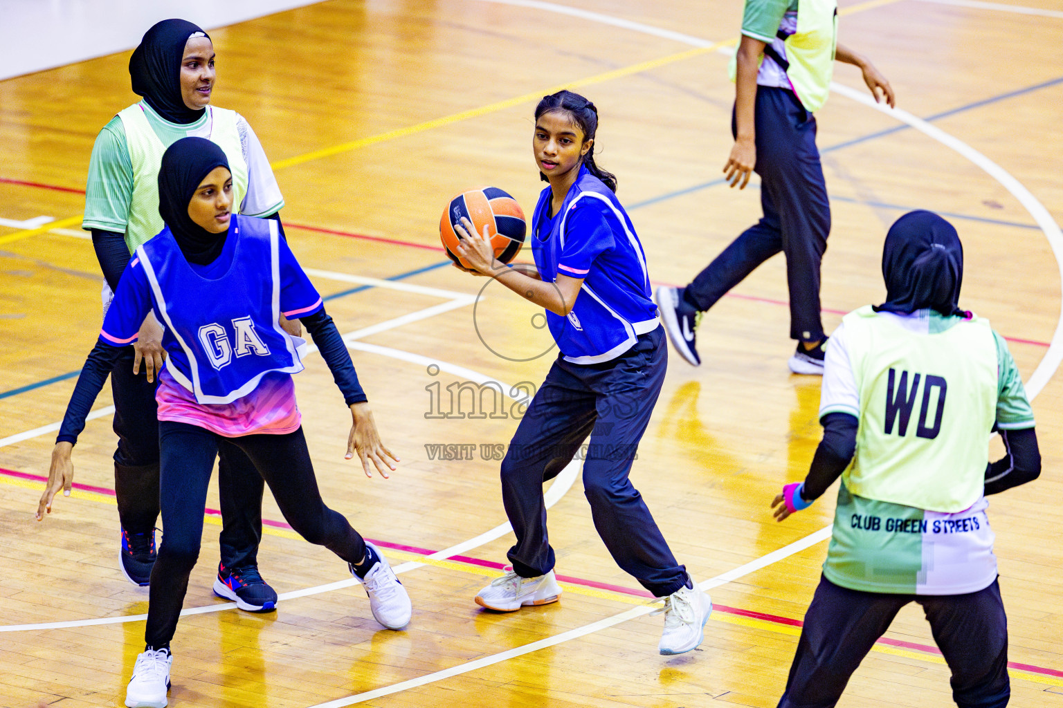 Kulhudhuffushi Youth & Recreation Club vs Sports Club Shining Star in Day 3 of 21st National Netball Tournament was held in Social Canter at Male', Maldives on Saturday, 18th May 2024. Photos: Nausham Waheed / images.mv