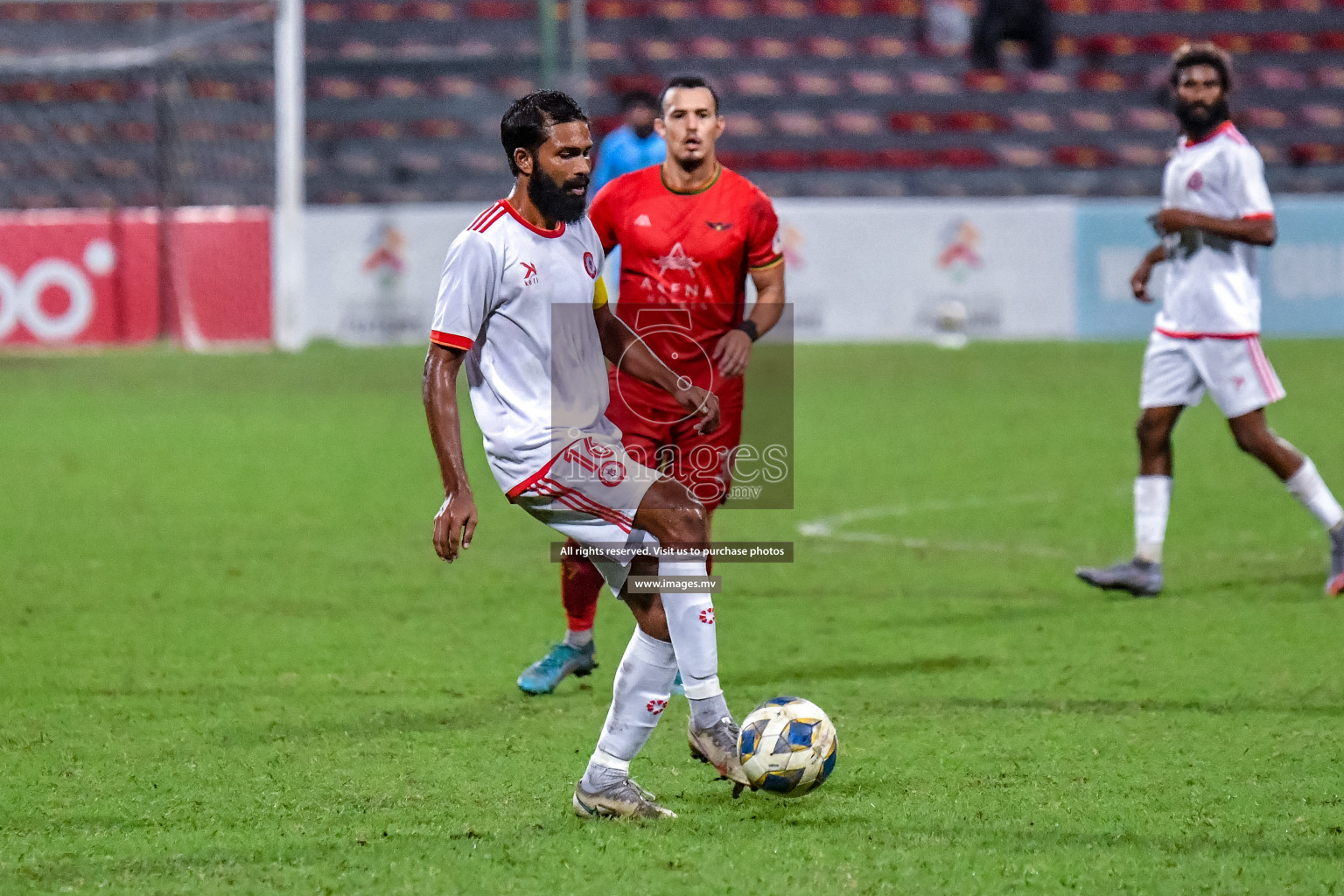 Da Grande vs Buru Sports Club in Dhivehi Premier League Qualification 22 on 27th Aug 2022, held in National Football Stadium, Male', Maldives Photos: Nausham Waheed / Images.mv