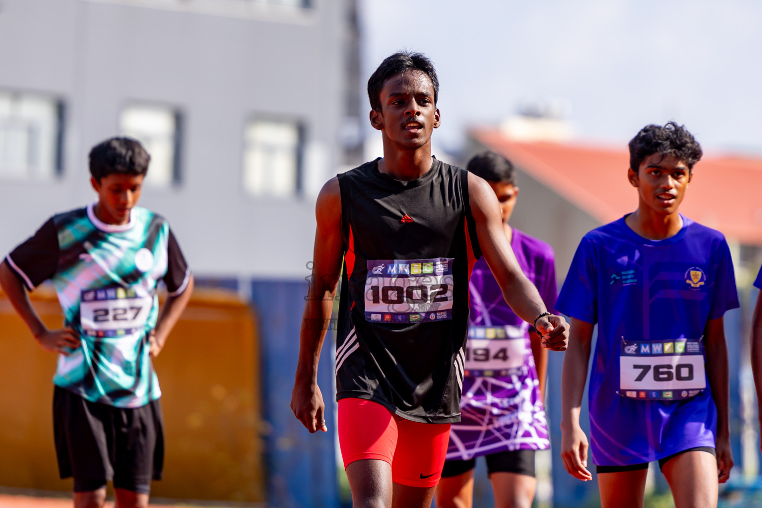 Day 3 of MWSC Interschool Athletics Championships 2024 held in Hulhumale Running Track, Hulhumale, Maldives on Monday, 11th November 2024. Photos by: Nausham Waheed / Images.mv