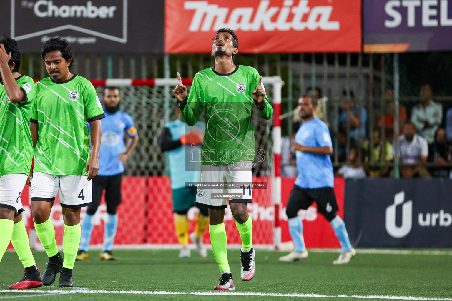 Team DJA vs Thauleemee Gulhun in Club Maldives Cup Classic 2023 held in Hulhumale, Maldives, on Monday, 24th July 2023 Photos: Nausham Waheed/ images.mv