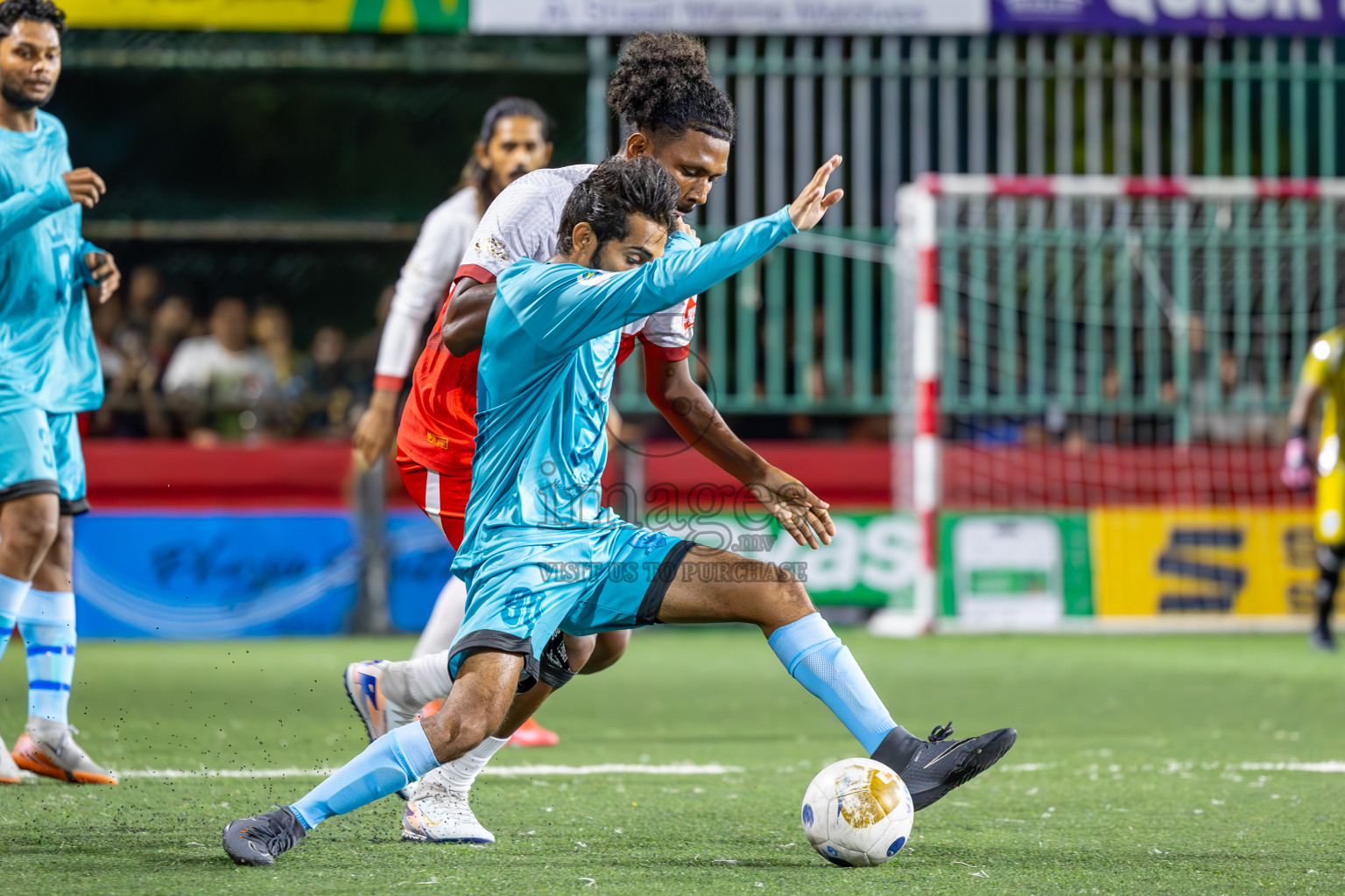 AA Mathiveri vs AA Thoddoo in Zone Round on Day 27 of Golden Futsal Challenge 2025 was held on Friday , 31st January 2025, in Hulhumale', Maldives. Photos: Ismail Thoriq / images.mv