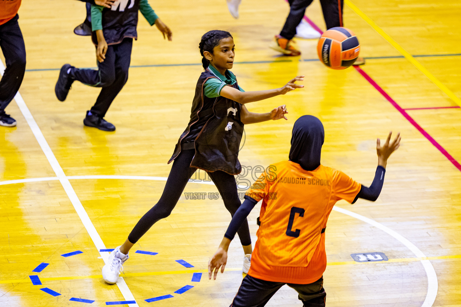 Day 7 of 25th Inter-School Netball Tournament was held in Social Center at Male', Maldives on Saturday, 17th August 2024. Photos: Nausham Waheed / images.mv