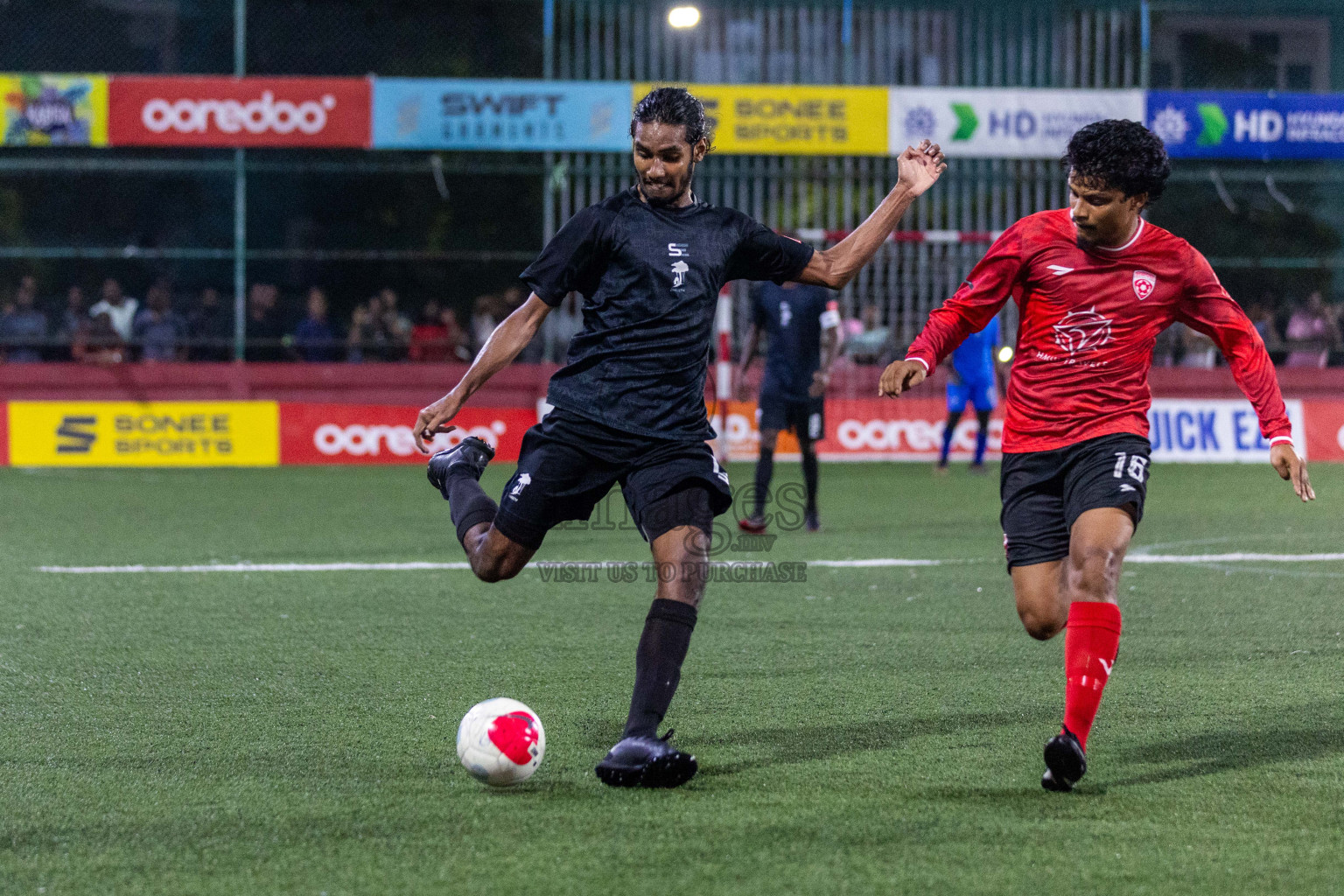 ADh Mahibadhoo vs ADh Dhangethi in Day 16 of Golden Futsal Challenge 2024 was held on Tuesday, 30th January 2024, in Hulhumale', Maldives Photos: Nausham Waheed / images.mv