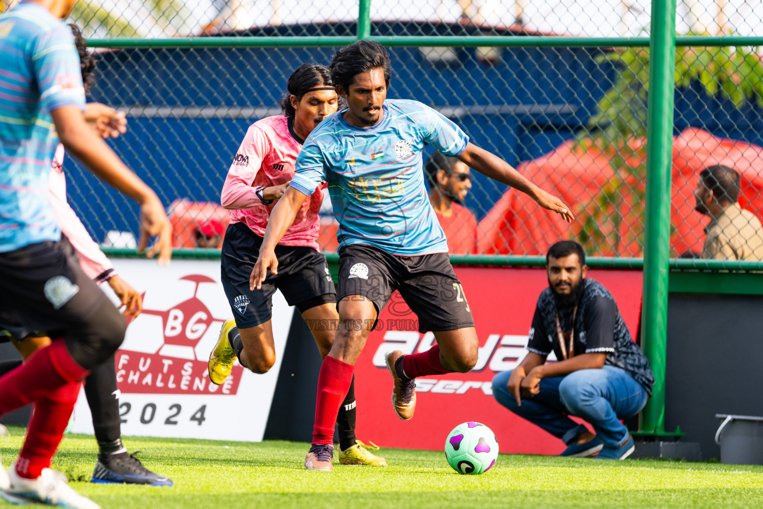 Spartans vs BG New Generation in Day 1 of BG Futsal Challenge 2024 was held on Thursday, 12th March 2024, in Male', Maldives Photos: Nausham Waheed / images.mv