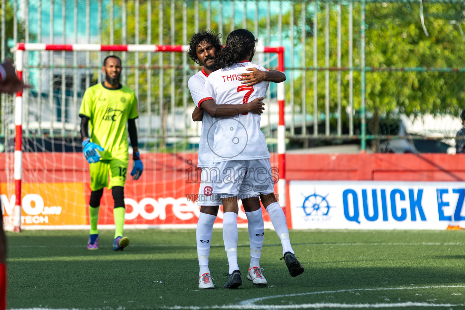 K. Huraa vs K. Himmafushi in Day 19 of Golden Futsal Challenge 2024 was held on Friday, 2nd February 2024 in Hulhumale', Maldives 
Photos: Hassan Simah / images.mv