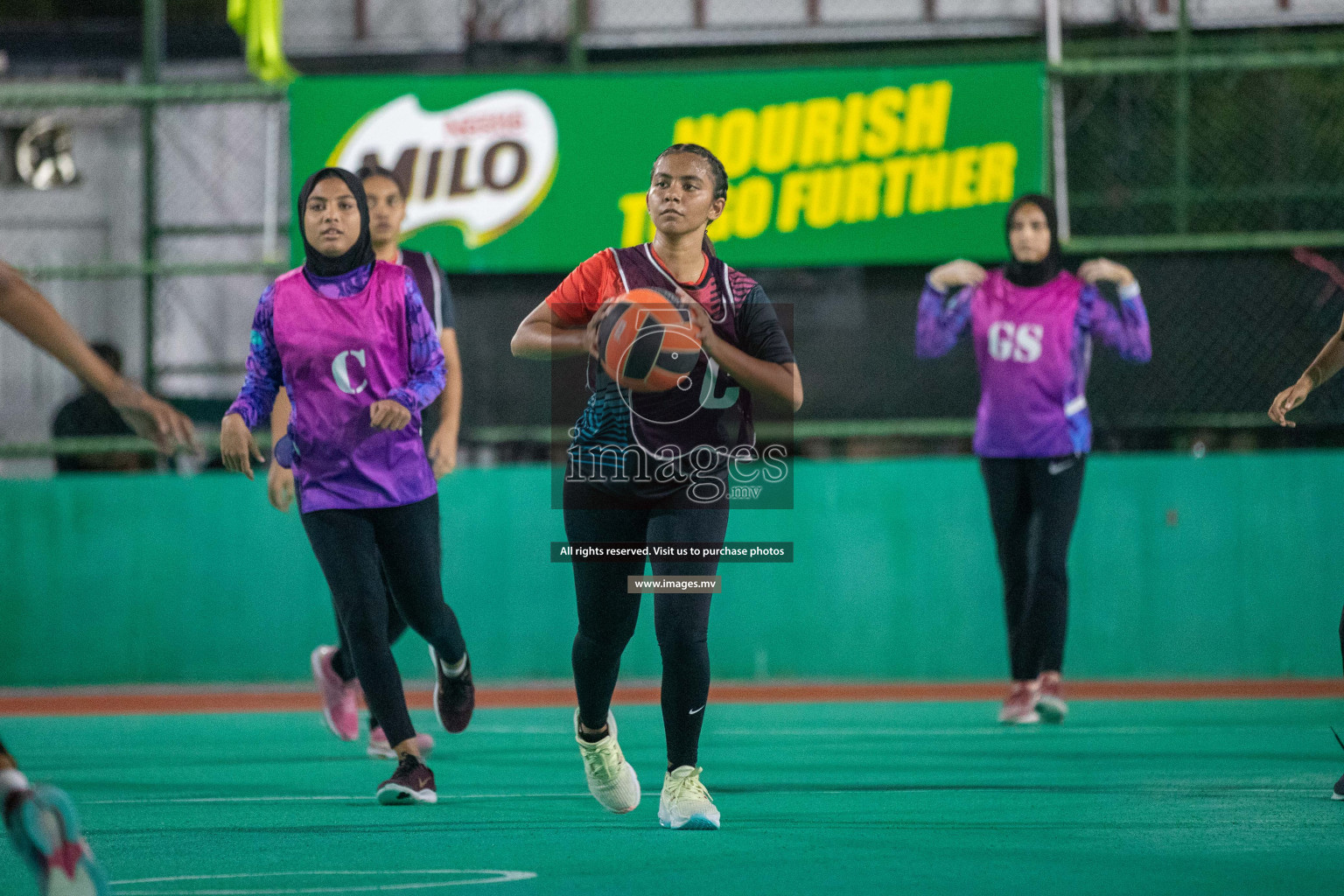 Day 5 of 20th Milo National Netball Tournament 2023, held in Synthetic Netball Court, Male', Maldives on 3rd  June 2023 Photos: Nausham Waheed/ Images.mv