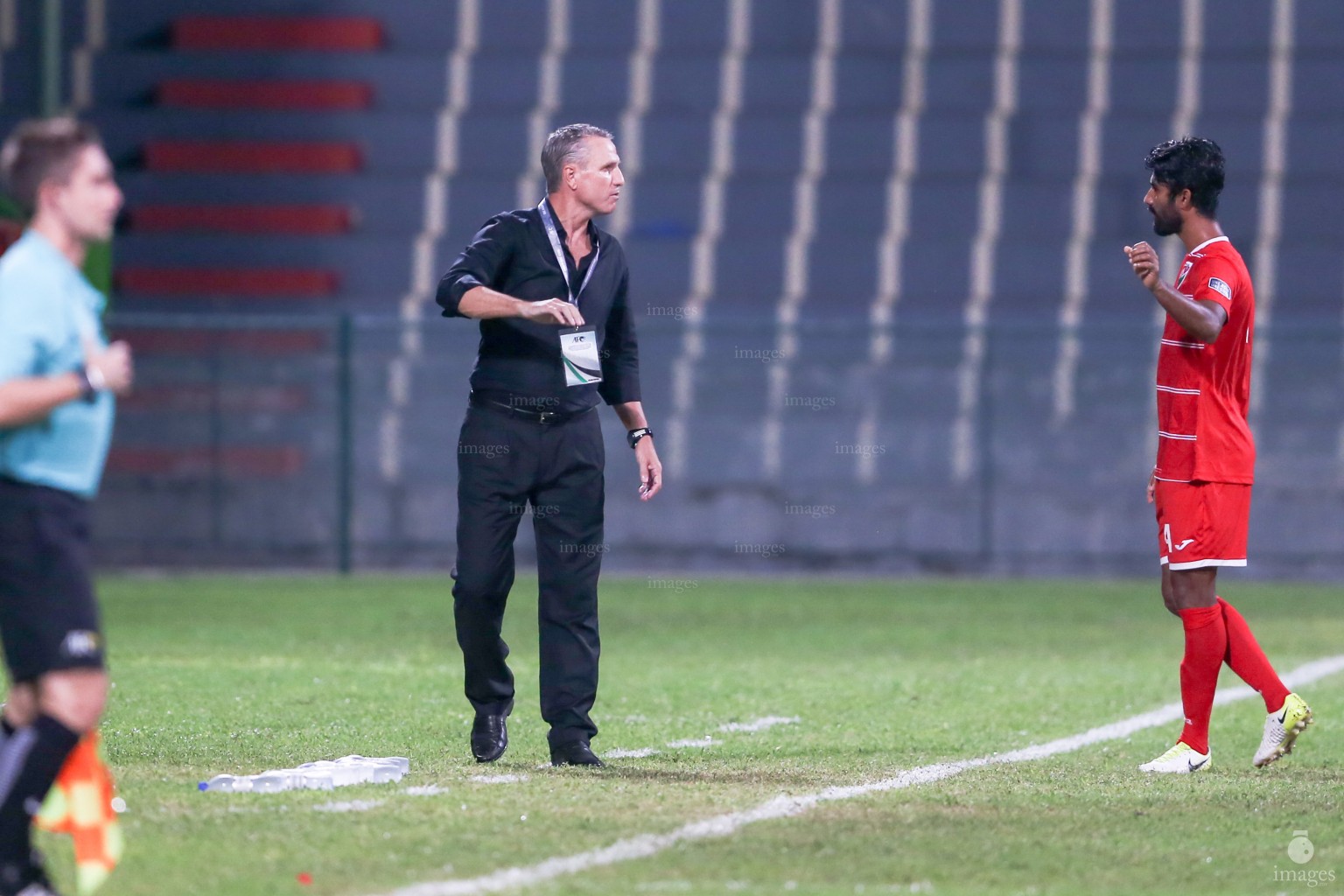 Asian Cup Qualifier between Maldives and Oman in National Stadium, on 10 October 2017 Male' Maldives. ( Images.mv Photo: Abdulla Abeedh )