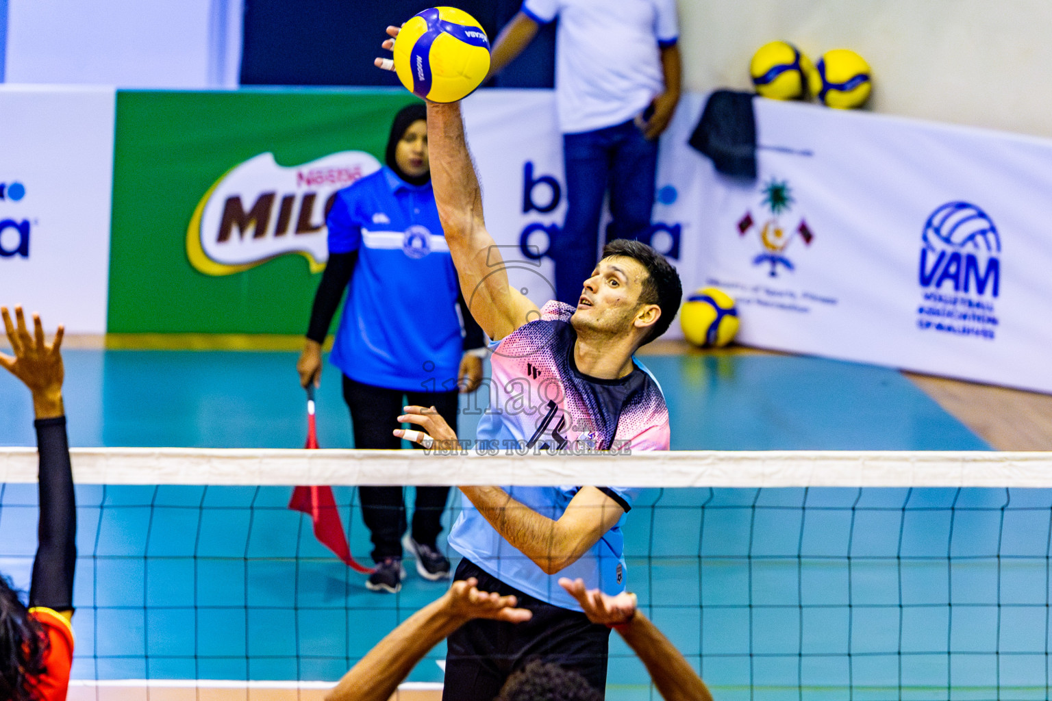 City Sports Club vs Blues for Volleyball in Day 3 of MILO VAM Cup 2024 Men's Division was held in Social Center Indoor Hall on Wednesday, 30th October 2024. Photos: Nausham Waheed / images.mv