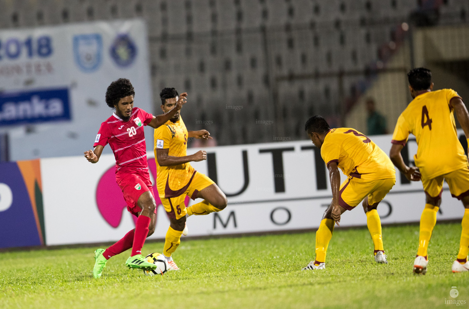 Maldives vs Sri Lanka in SAFF Suzuki Cup 2018 in Dhaka, Bangladesh, Friday, September 07, 2018. (Images.mv Photo/Hussain Sinan)