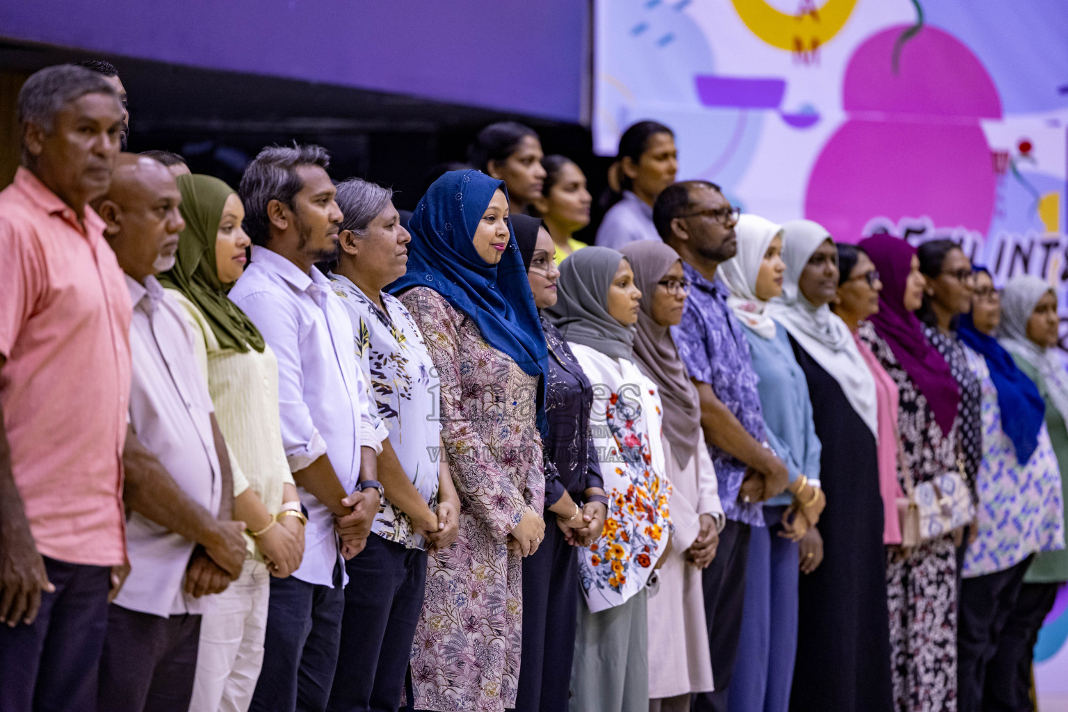 Iskandhar School vs Ghiyasuddin International School in the U15 Finals of Inter-school Netball Tournament held in Social Center at Male', Maldives on Monday, 26th August 2024. Photos: Hassan Simah / images.mv