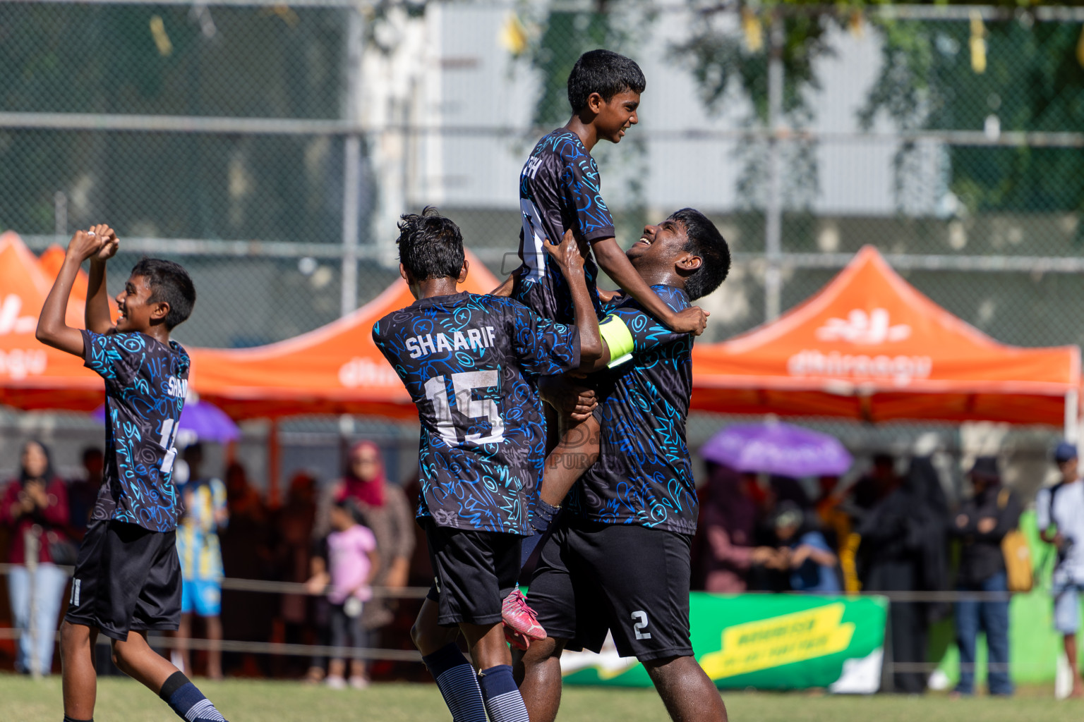 Day 3 of MILO Academy Championship 2024 (U-14) was held in Henveyru Stadium, Male', Maldives on Saturday, 2nd November 2024.
Photos: Hassan Simah / Images.mv