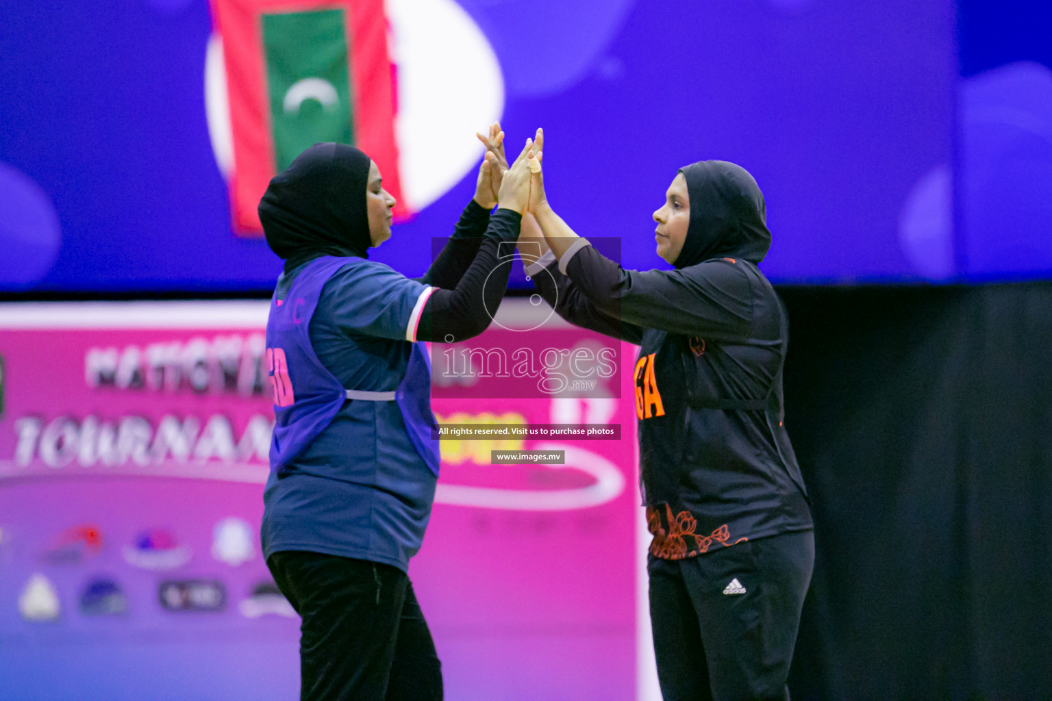 Xenith Sports Club vs Club Matrix in the Milo National Netball Tournament 2022 on 18 July 2022, held in Social Center, Male', Maldives. Photographer: Ahmed Dhaadh / Images.mv