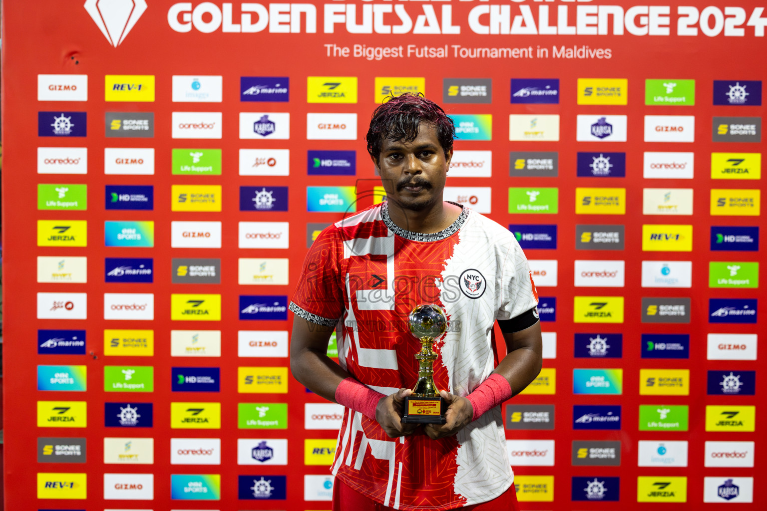 M. Naalaafushi vs M. Maduvvari in Day 28 of Golden Futsal Challenge 2024 was held on Sunday , 11th February 2024 in Hulhumale', Maldives Photos: Mohamed Mahfooz Moosa / images.mv