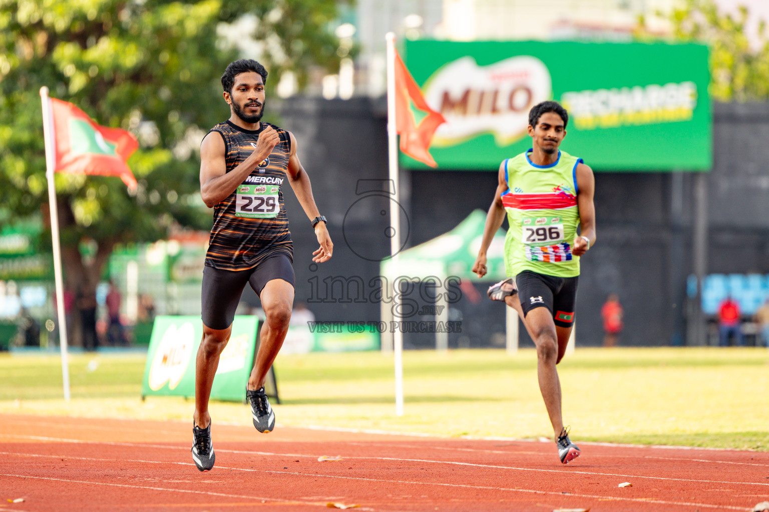 Day 2 of 12th Milo Association Championships was held in Ekuveni Track at Male', Maldives on Friday, 25th April 2025. Photos: Hassan Simah / images.mv