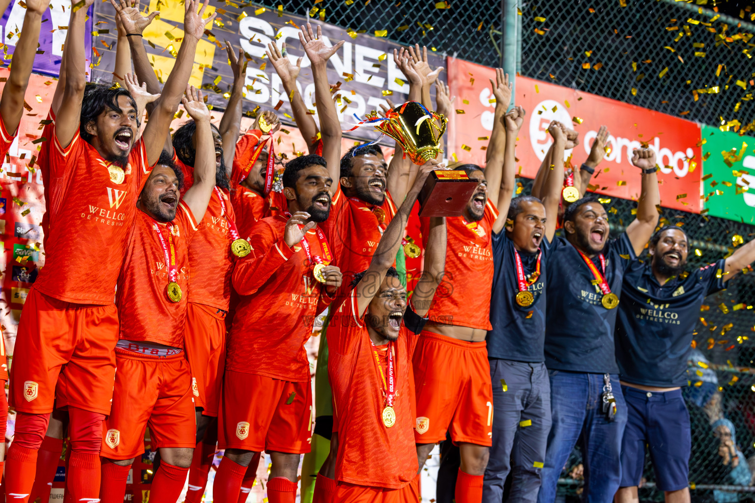 GA Villingili VS V GA Dhevvadhoo in Gaafu Alif Atoll Final on Day 23 of Golden Futsal Challenge 2025 was held on Monday , 27th January 2025, in Hulhumale', Maldives.
Photos: Ismail Thoriq / images.mv