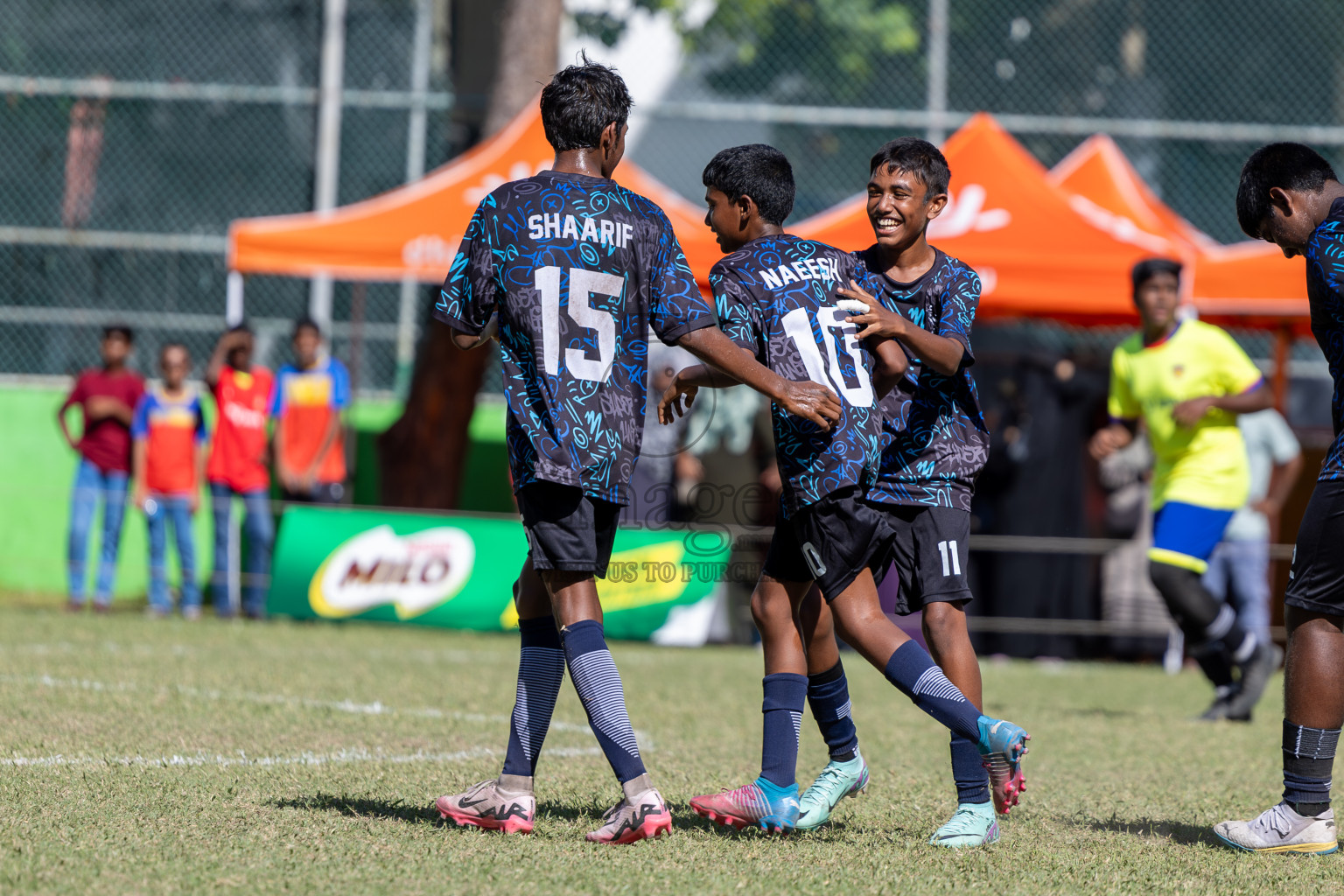 Day 3 of MILO Academy Championship 2024 (U-14) was held in Henveyru Stadium, Male', Maldives on Saturday, 2nd November 2024.
Photos: Hassan Simah / Images.mv