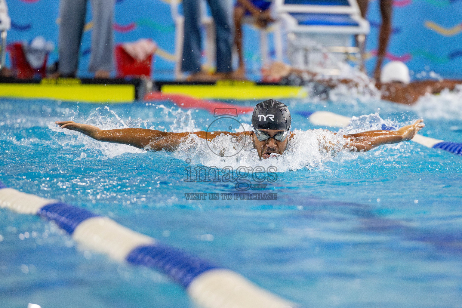 Day 4 of National Swimming Competition 2024 held in Hulhumale', Maldives on Monday, 16th December 2024. 
Photos: Hassan Simah / images.mv