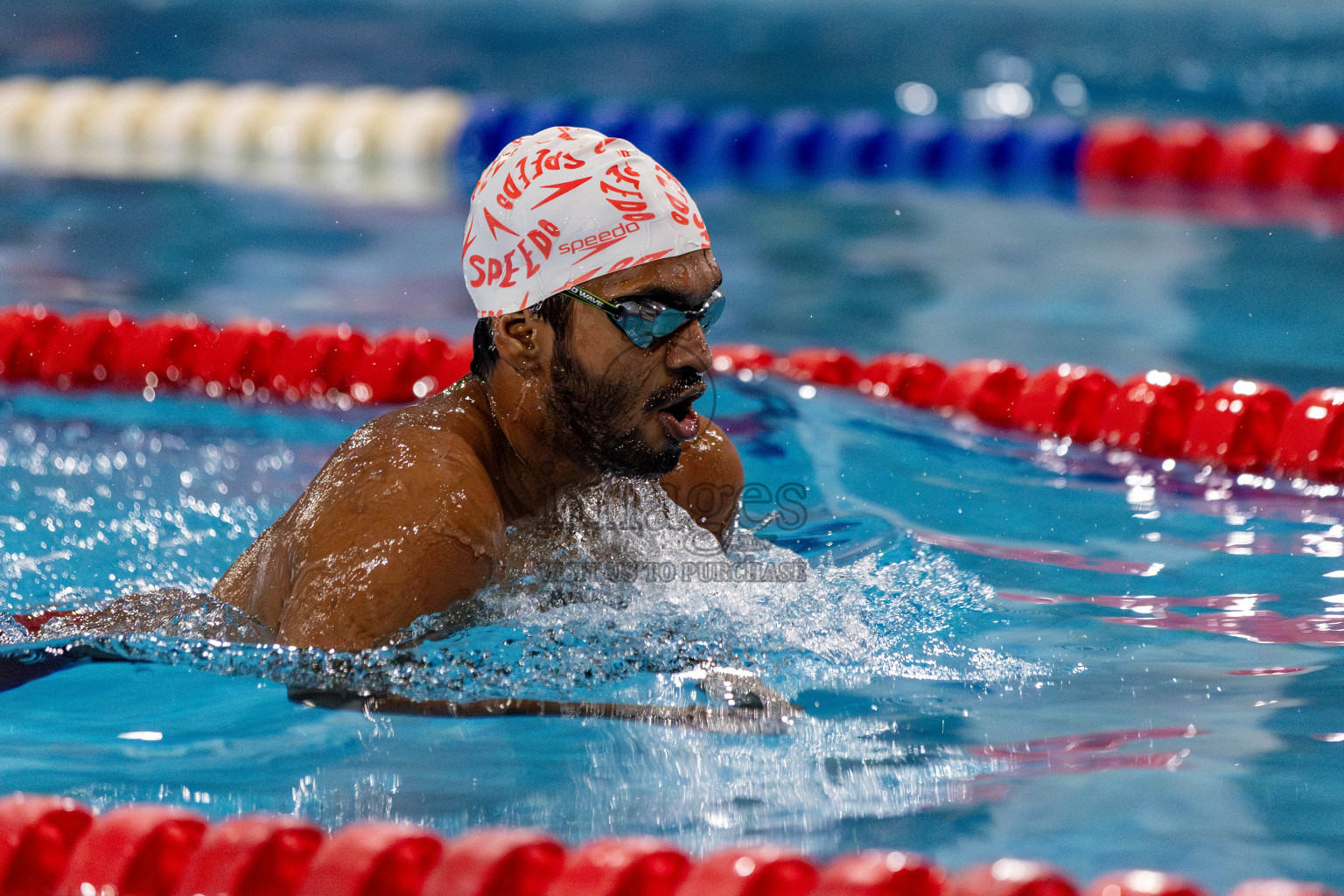 Day 2 of National Swimming Competition 2024 held in Hulhumale', Maldives on Saturday, 14th December 2024. Photos: Hassan Simah / images.mv