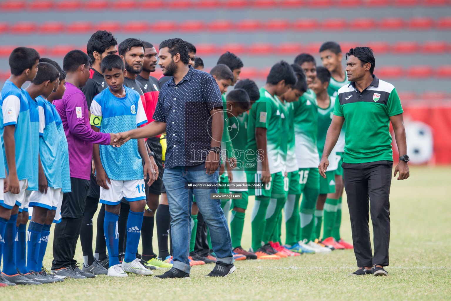 Aminiya School vs LH.EDU.CENTRE in MAMEN Inter School Football Tournament 2019 (U13) in Male, Maldives on 30th March 2019, Photos: Hassan Simah / images.mv