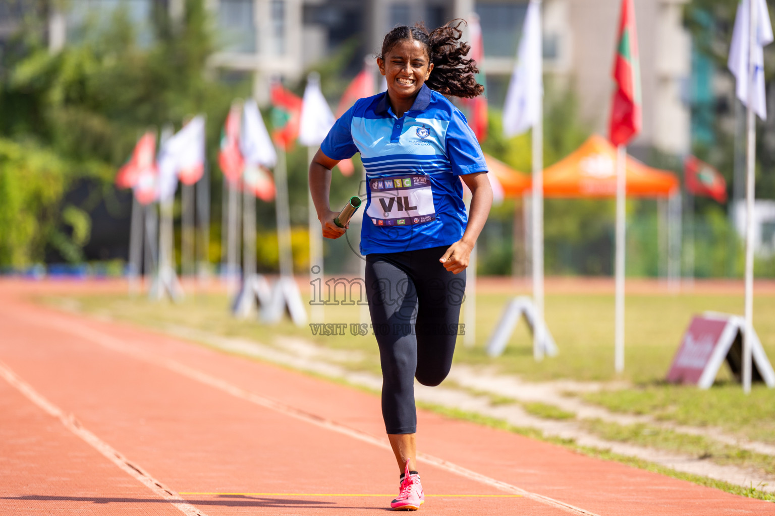 Day 6 of MWSC Interschool Athletics Championships 2024 held in Hulhumale Running Track, Hulhumale, Maldives on Thursday, 14th November 2024. Photos by: Ismail Thoriq / Images.mv