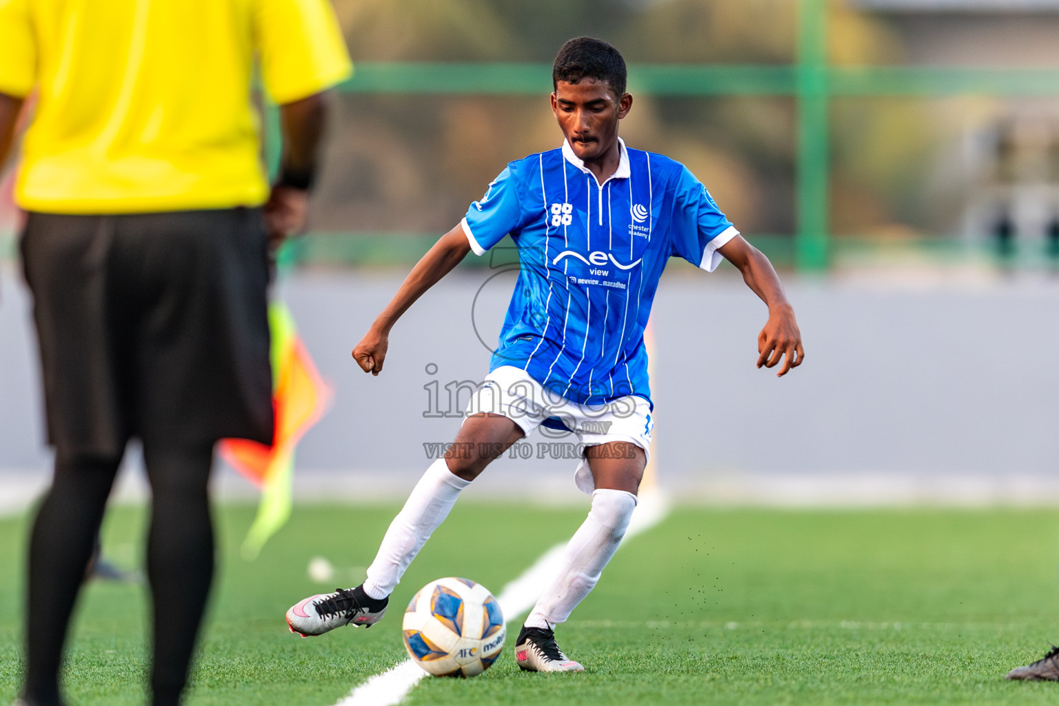 Chester Academy vs Baburu SC from Manadhoo Council Cup 2024 in N Manadhoo Maldives on Tuesday, 20th February 2023. Photos: Nausham Waheed / images.mv