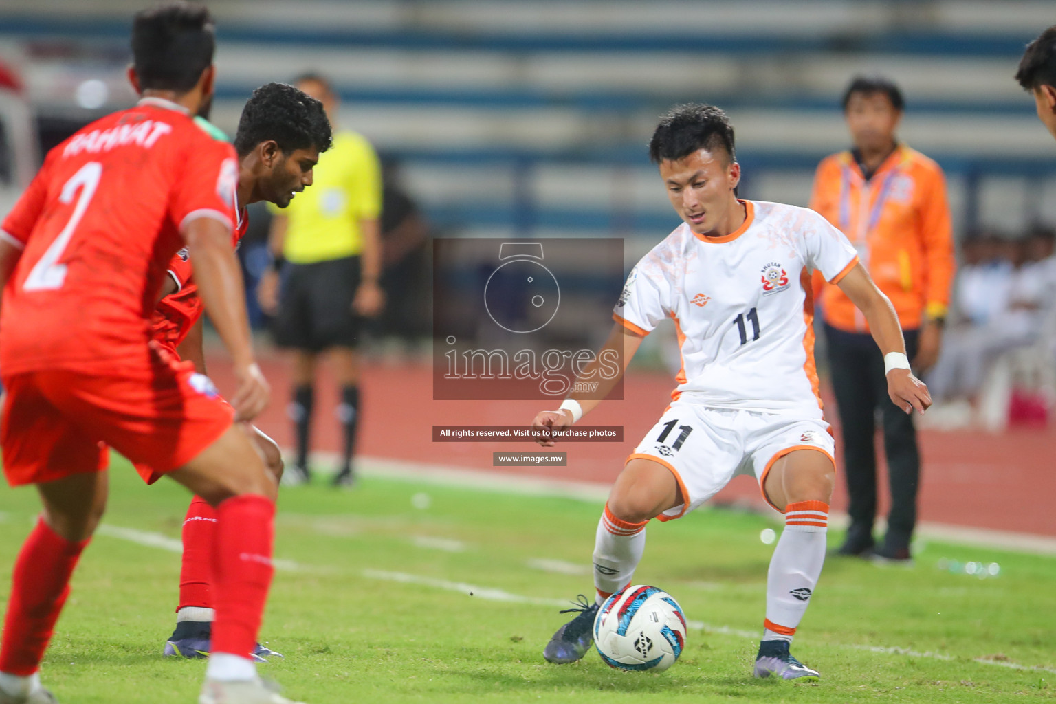 Bhutan vs Bangladesh in SAFF Championship 2023 held in Sree Kanteerava Stadium, Bengaluru, India, on Wednesday, 28th June 2023. Photos: Hassan Simah / images.mv