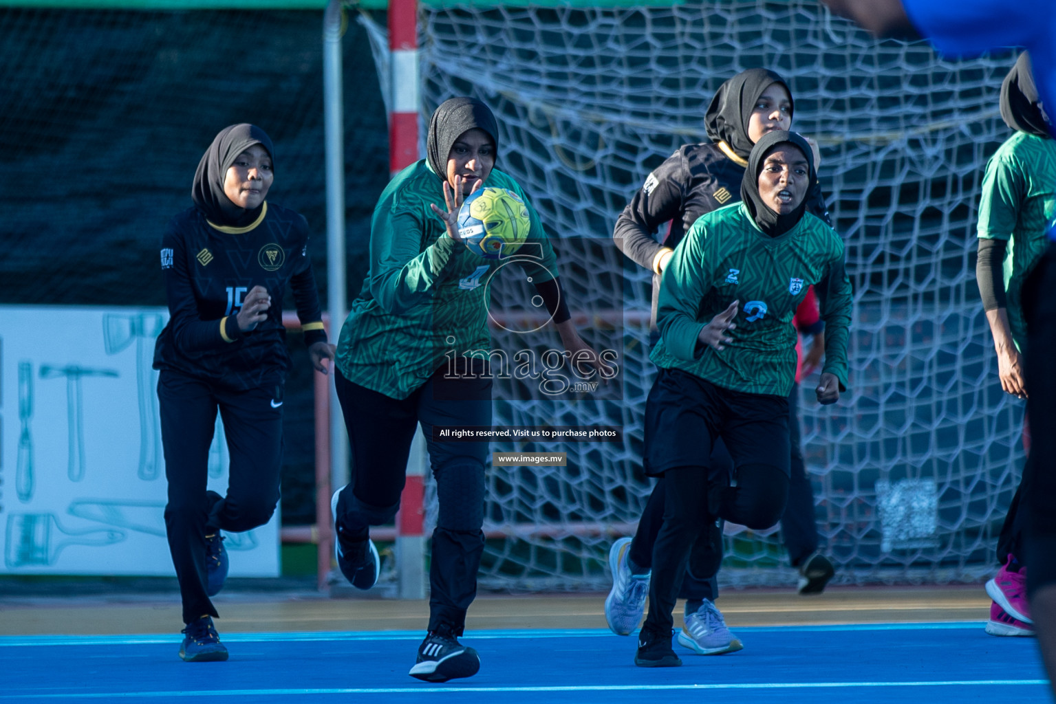 Day 7 of 6th MILO Handball Maldives Championship 2023, held in Handball ground, Male', Maldives on Friday, 26th May 2023 Photos: Shuu Abdul Sattar/ Images.mv