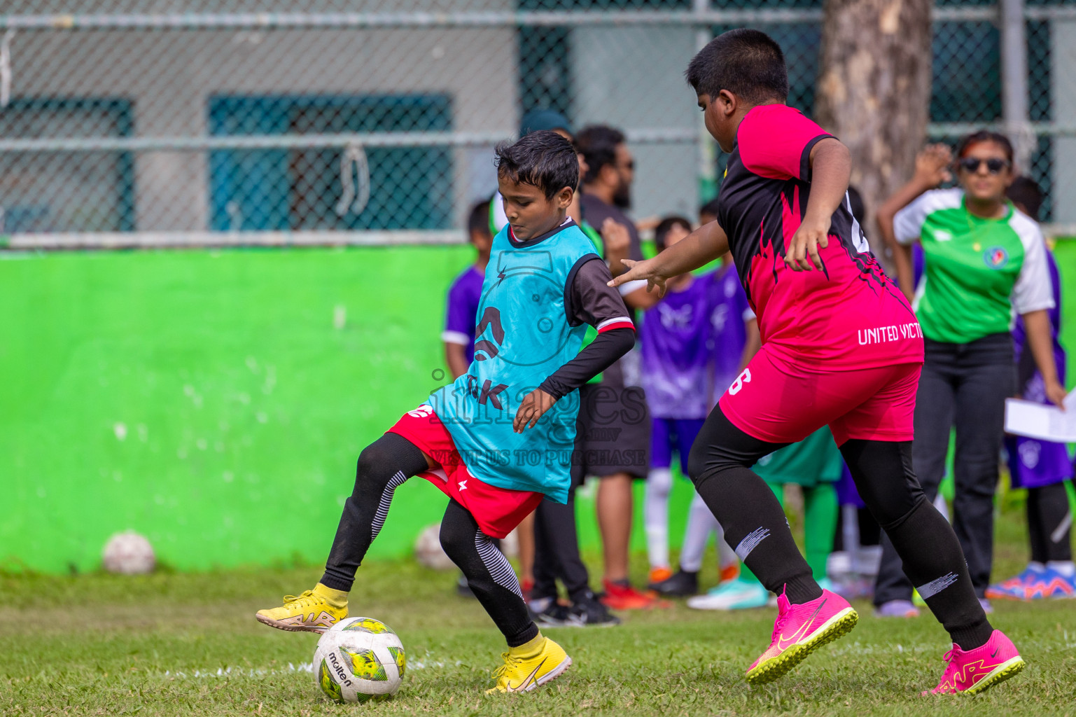 Day 1 of MILO Academy Championship 2024 - U12 was held at Henveiru Grounds in Male', Maldives on Thursday, 4th July 2024. Photos: Shuu Abdul Sattar / images.mv