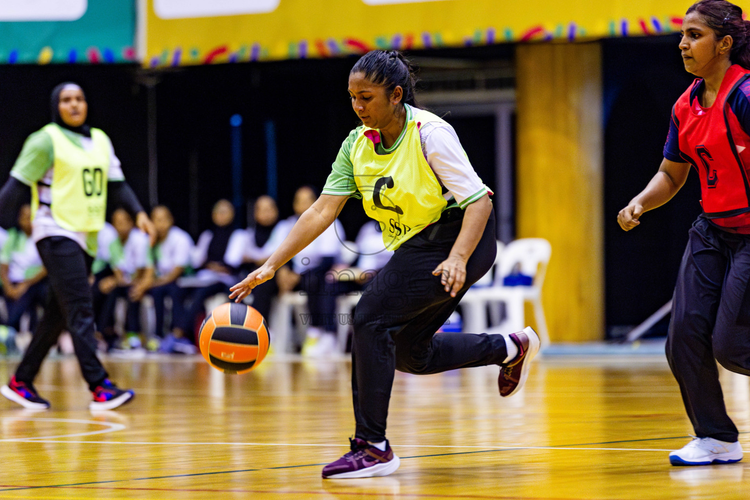 Club Green Street vs Club Matrix in Day 5 of 21st National Netball Tournament was held in Social Canter at Male', Maldives on Monday, 20th May 2024. Photos: Nausham Waheed / images.mv