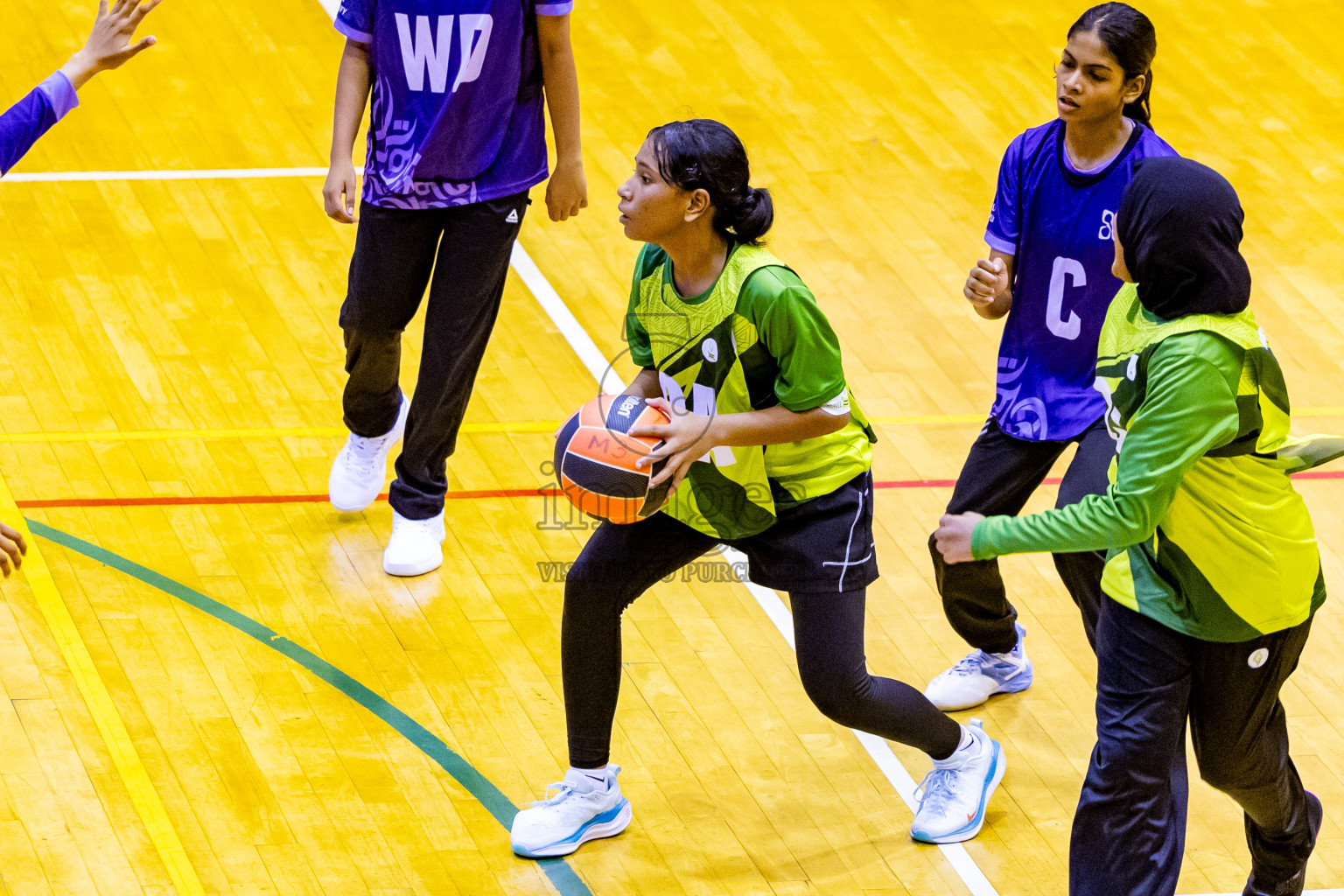 Day 7 of 25th Inter-School Netball Tournament was held in Social Center at Male', Maldives on Saturday, 17th August 2024. Photos: Nausham Waheed / images.mv