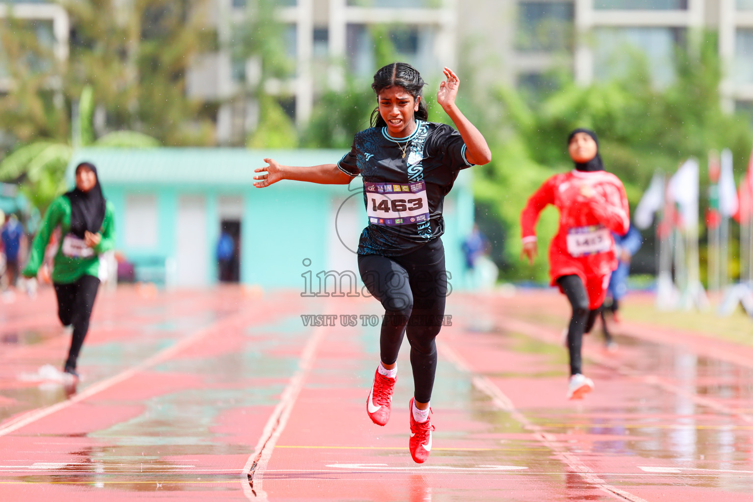 Day 1 of MWSC Interschool Athletics Championships 2024 held in Hulhumale Running Track, Hulhumale, Maldives on Saturday, 9th November 2024. 
Photos by: Ismail Thoriq, Hassan Simah / Images.mv